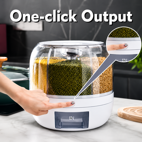6-Grid Rotating Grain Dispenser