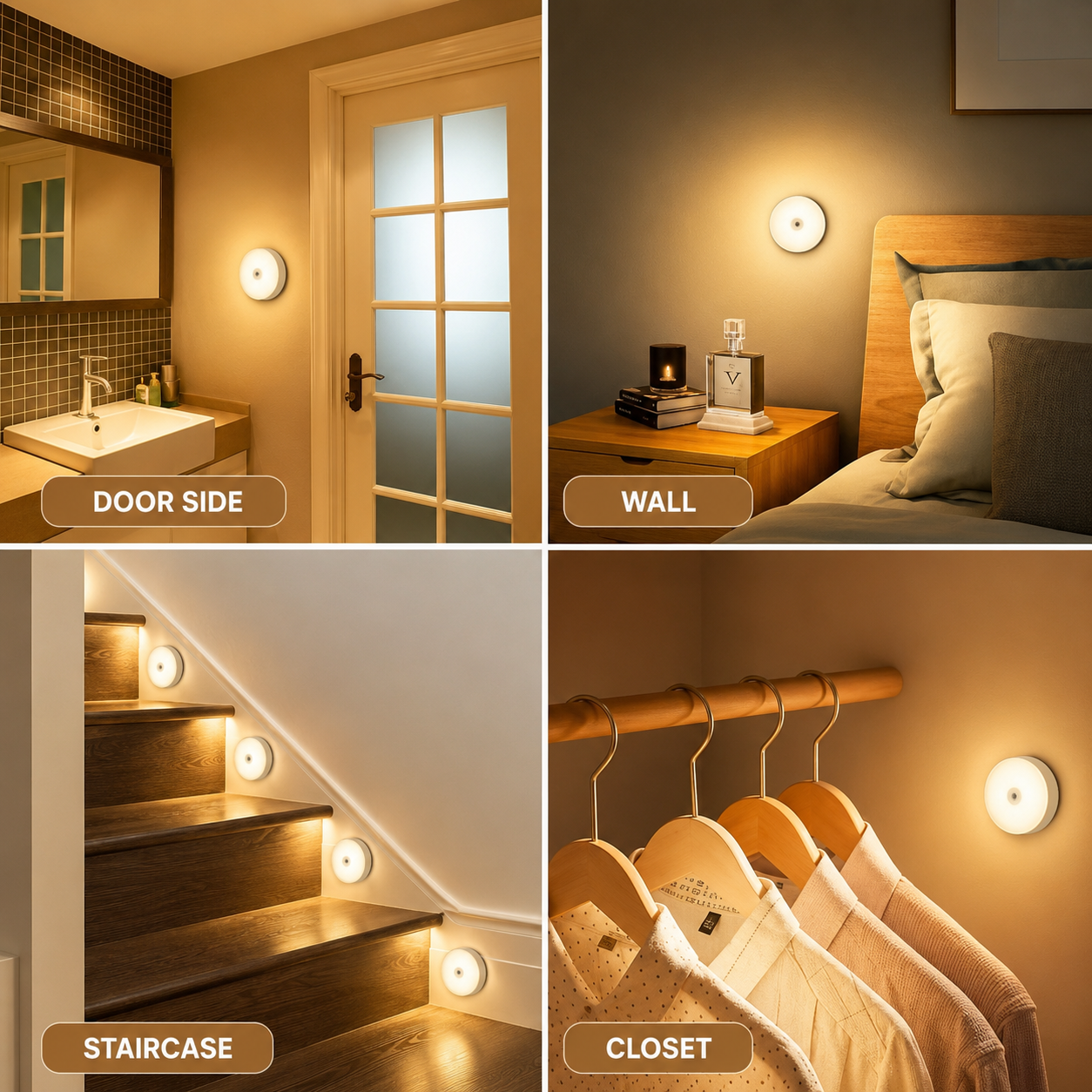 Motion Sensor Light for Home with USB Charging