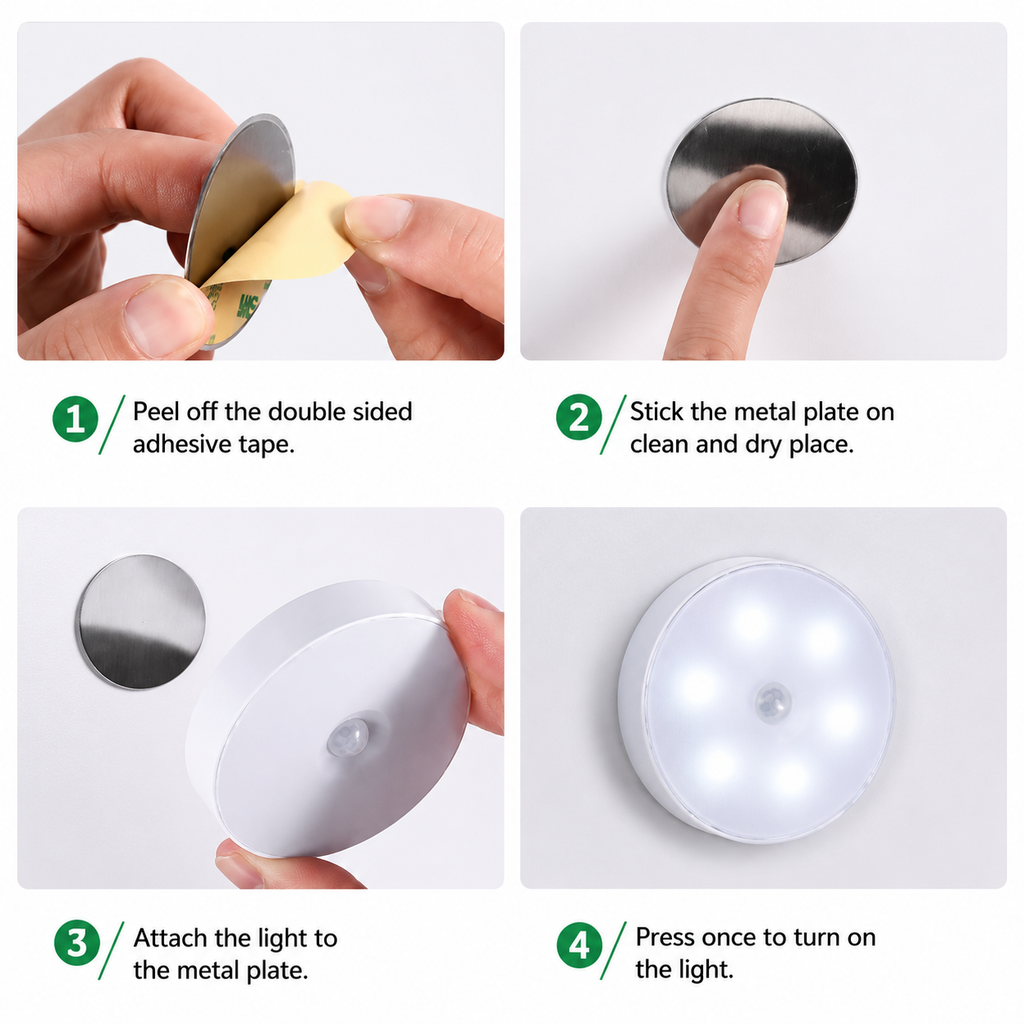 Motion Sensor Light for Home with USB Charging